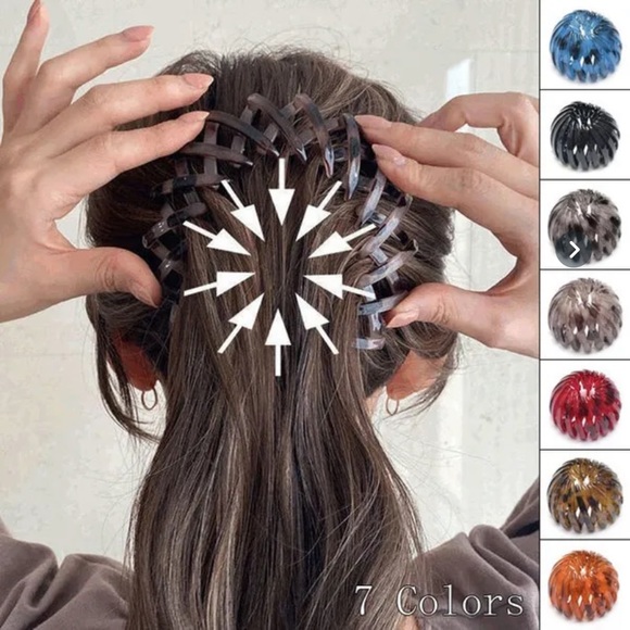 💥AWESOME HAIR STYLIST TOOL/BUN🥰 UPDU 🥰CLIP🥰 PLASTIC SCRUNCHIE 🥰 NIP💥 - Picture 3 of 5